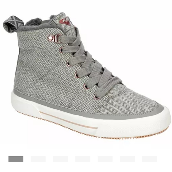 roxy women's ivan fur high top sneaker boot